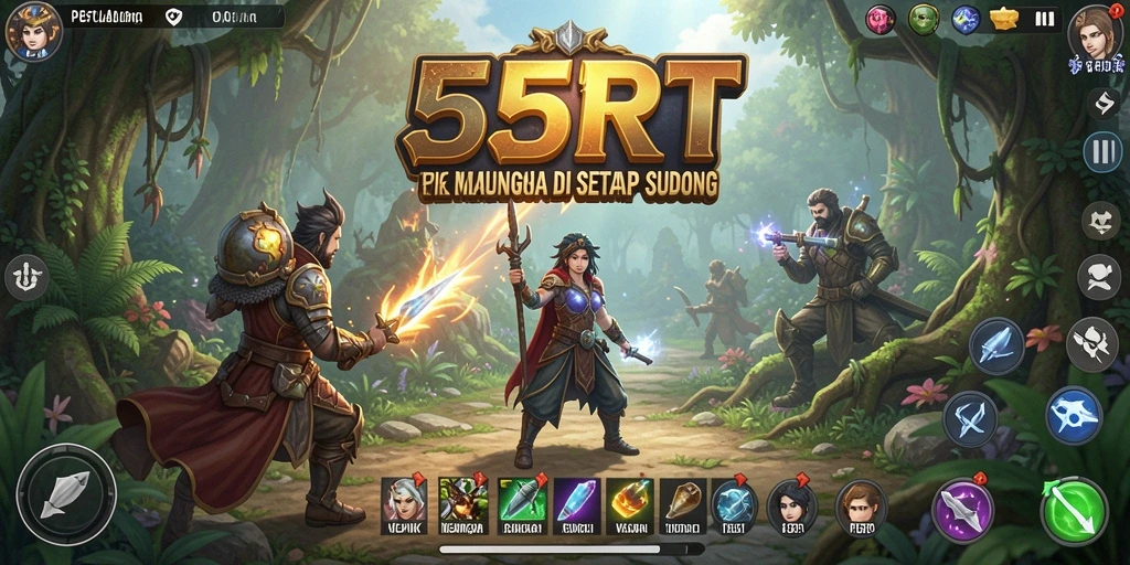 Screenshot gameplay 55RT menampilkan aksi seru dalam petualangan yang penuh tantangan.