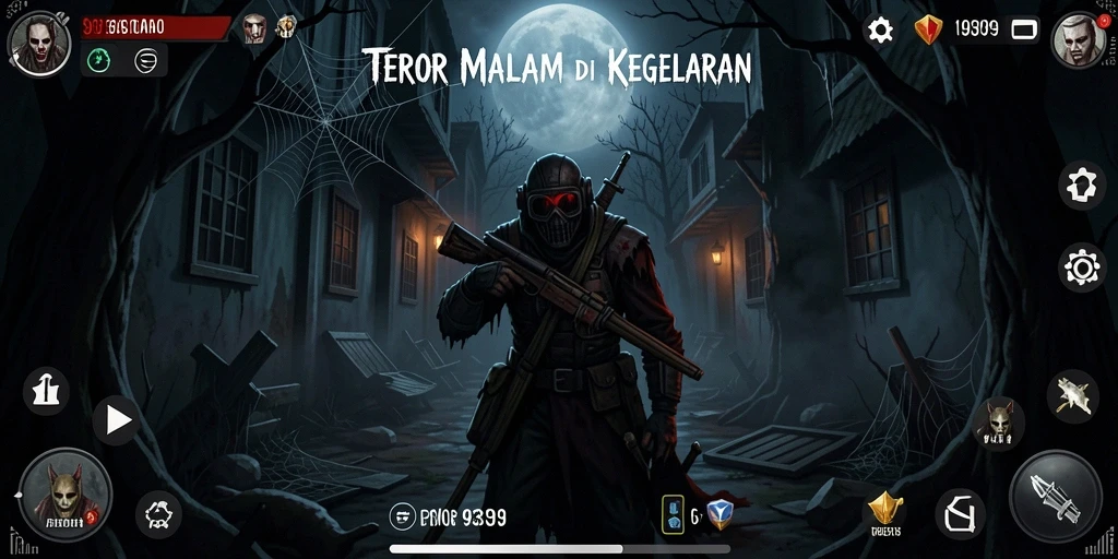 Gameplay menakutkan di dalam kegelapan dengan suara mencekam.