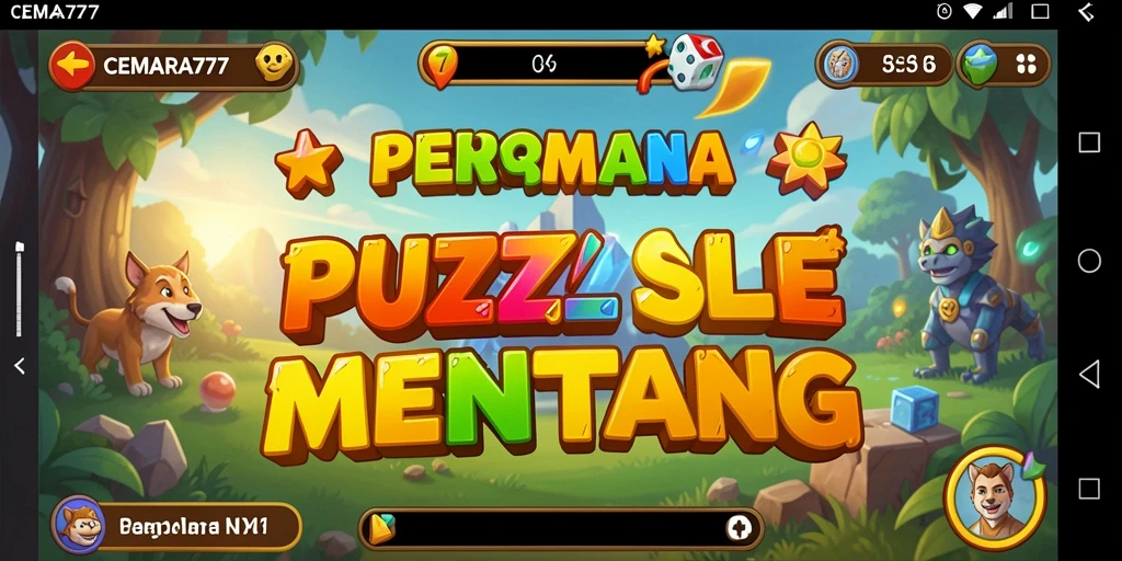 Tampilan gameplay CEMARA777 dengan berbagai puzzle menantang.