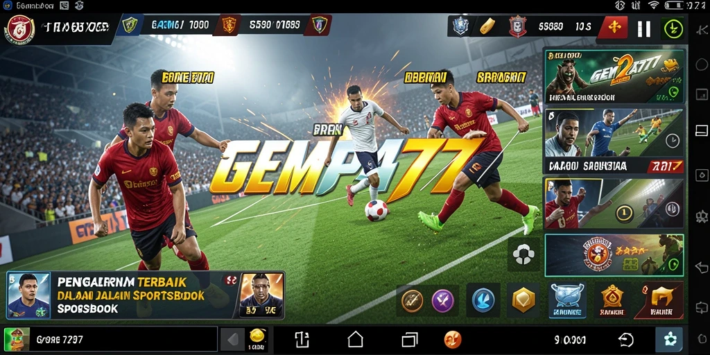 Screenshot utama <strong>GEMPA777</strong> menunjukkan antarmuka sportsbook yang menarik.