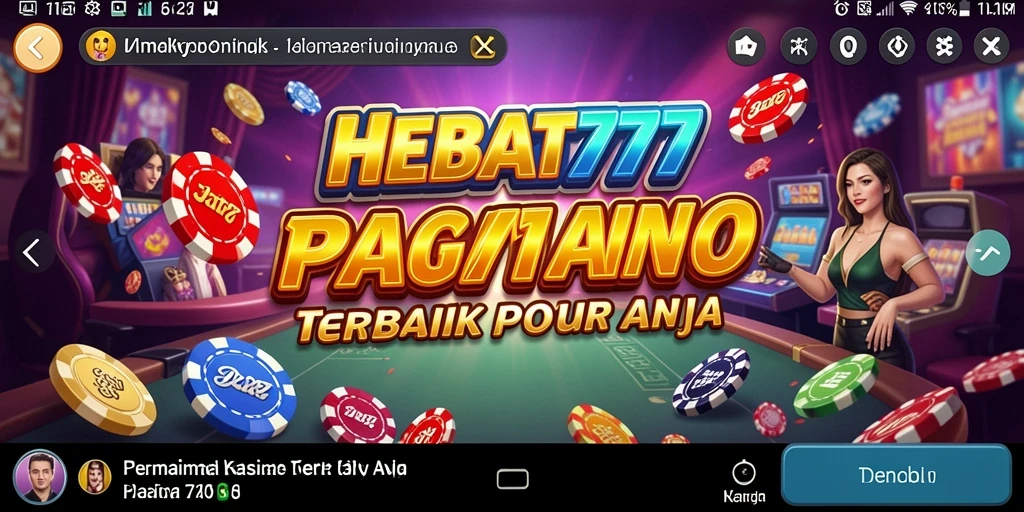 Screenshot HEBAT777 menampilkan gameplay Kasino yang menarik.