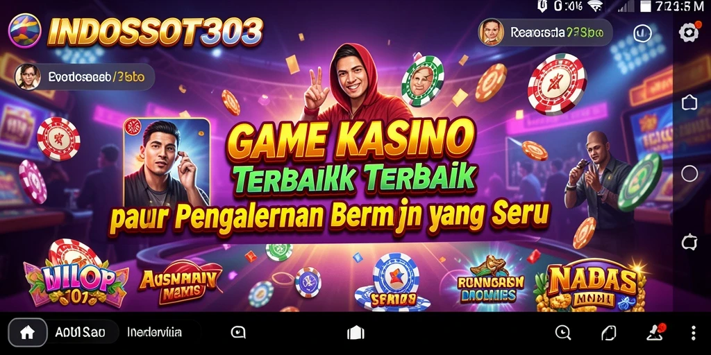 Tampilan gameplay Kasino yang menarik dan mendebarkan di INDOSLOT303.