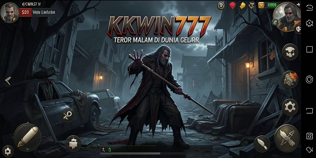 Tampilan gameplay KKWIN777 dengan suasana Horror yang mencekam.