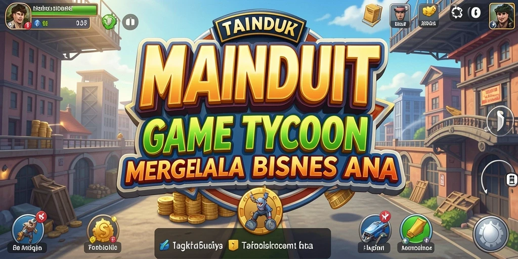 Tangkapan layar utama menampilkan gameplay Tycoon yang mendebarkan.