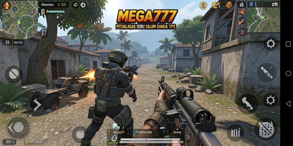 Tampilan dinamis gameplay MEGA777 dengan aksi seru yang menegangkan.