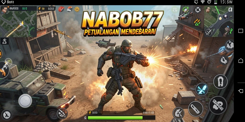 Tampilan gameplay NABOB77 yang intens dan penuh aksi.
