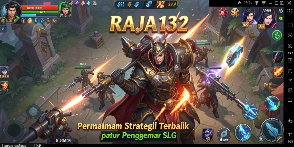 Screenshot utama RAJA132 menampilkan strategi pertempuran yang mendebarkan.