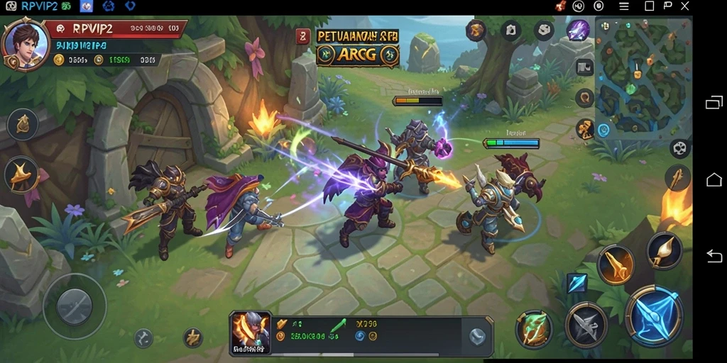 Tampilan gameplay RPVIP2 yang menegangkan dan seru.