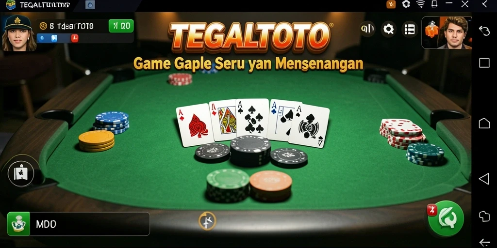 Screenshot gameplay Gaple yang seru dan interaktif.
